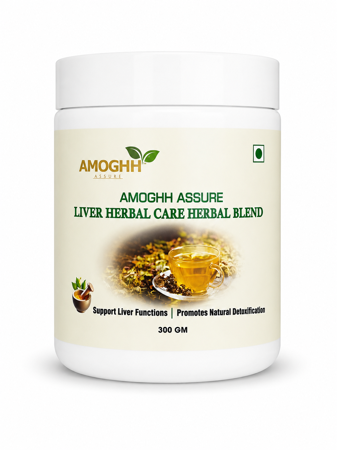 Amoghh Assure Liver Herbal Care Herbal Blend | Supports Liver Functions & Promotes Natural Detoxification | Net Wt. 300g