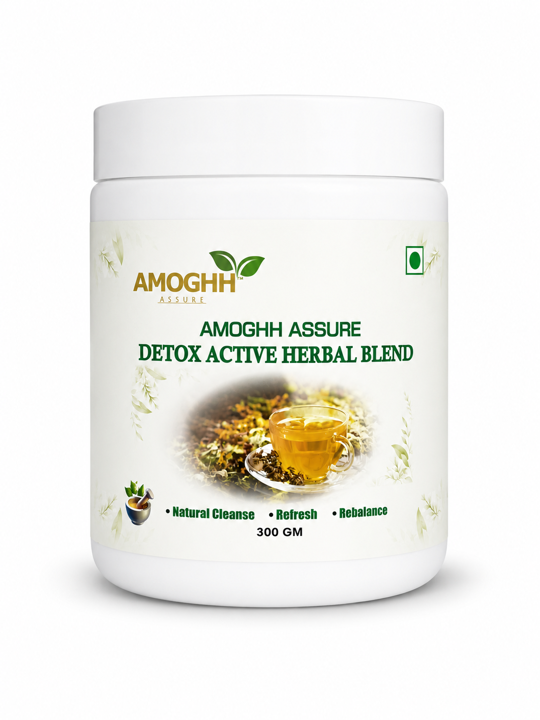 Amoghh Assure Detox Active Herbal Blend | Supports Natural Cleansing & Promotes Body Rebalancing | Net Wt. 300g
