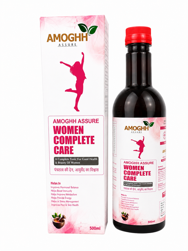 Amoghh Assure Women Complete Care Syrup 300ml | Ayurvedic Women Health Tonic for White Discharge, Period Problems & Hormonal Balance